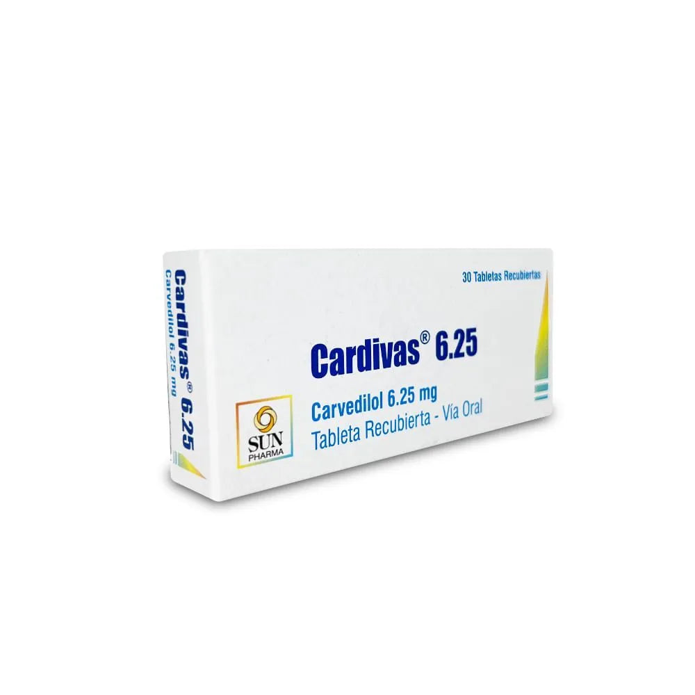 Cardivas 6.25 mg Tabletas