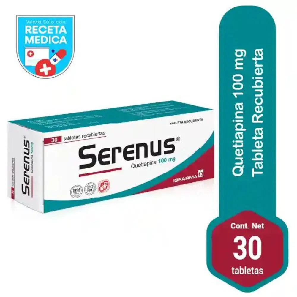 Serenus 100mg X 30 Tabletas
