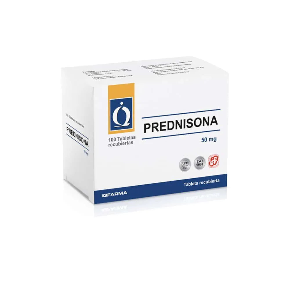 Prednisona 50 Mg Tableta - IQ Farma Genérico
