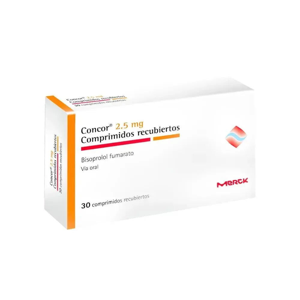 Concor 2.5 Mg Comprimido Recubierto – Caja 30 UN