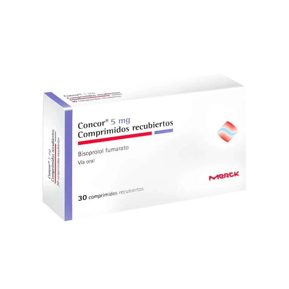 Concor 5 Mg Comprimidos Recubiertos - Caja 30 UN