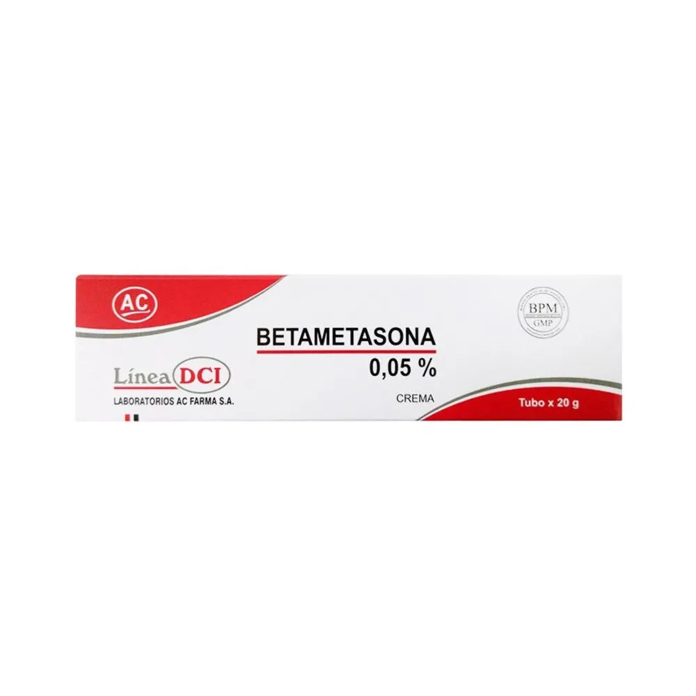 Betametasona 0.05% AC Crema tubo 20 g