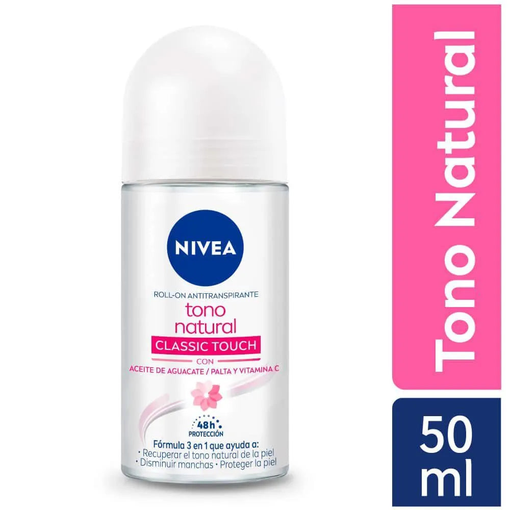Desodorante Roll On Nivea Tono Natural Classic Touch