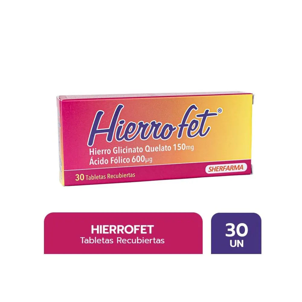 HierroFet Tabletas Recubiertas