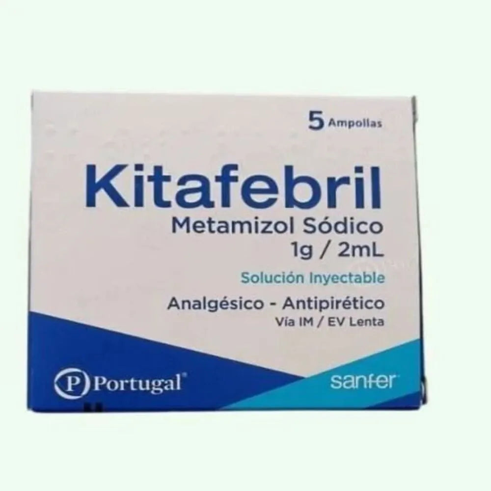 Kitafebril 1g/2ml Ampollas - Caja 5 un