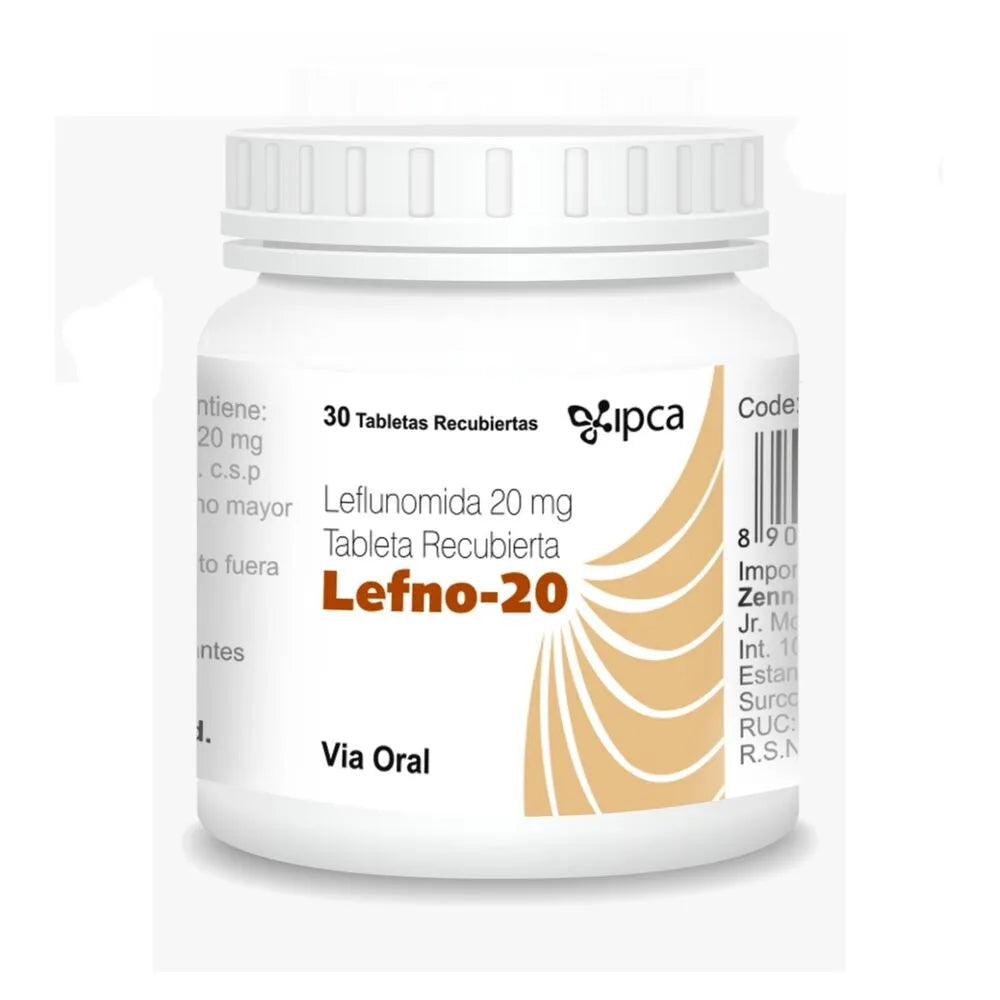 Lefno-20 20mg frasco x 30 Tab rec
