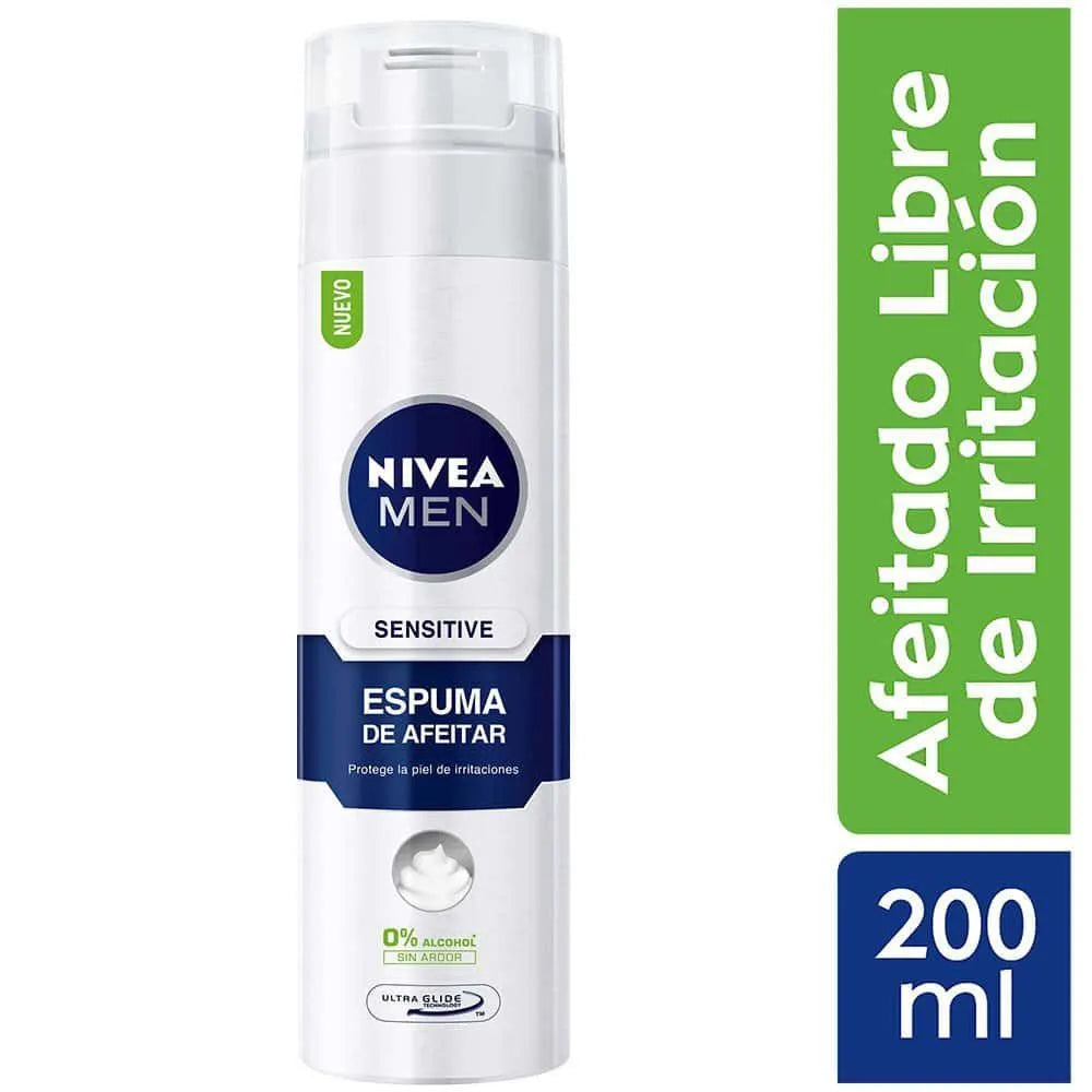 Espuma De Afeitar Nivea Men Sensitive x 200 ml