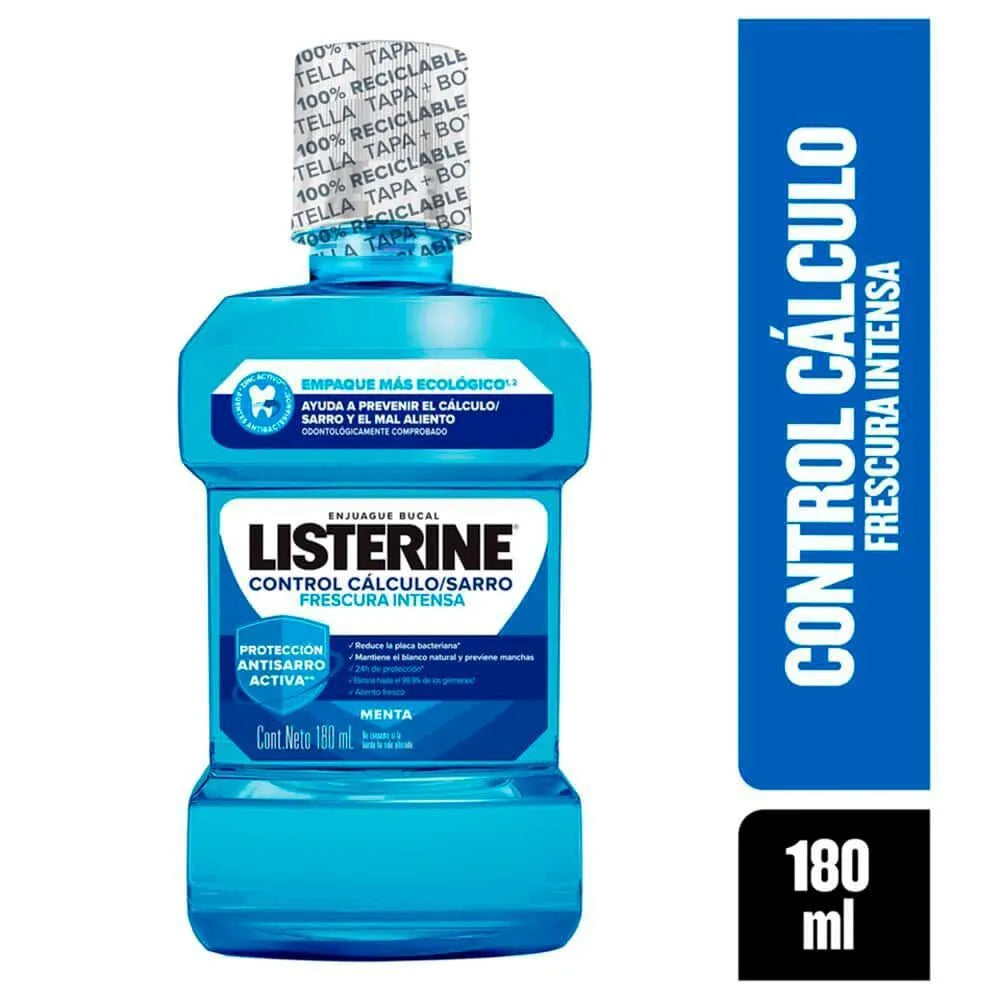 Enjuague Bucal Protección Listerine Sabor Menta 180 ml.