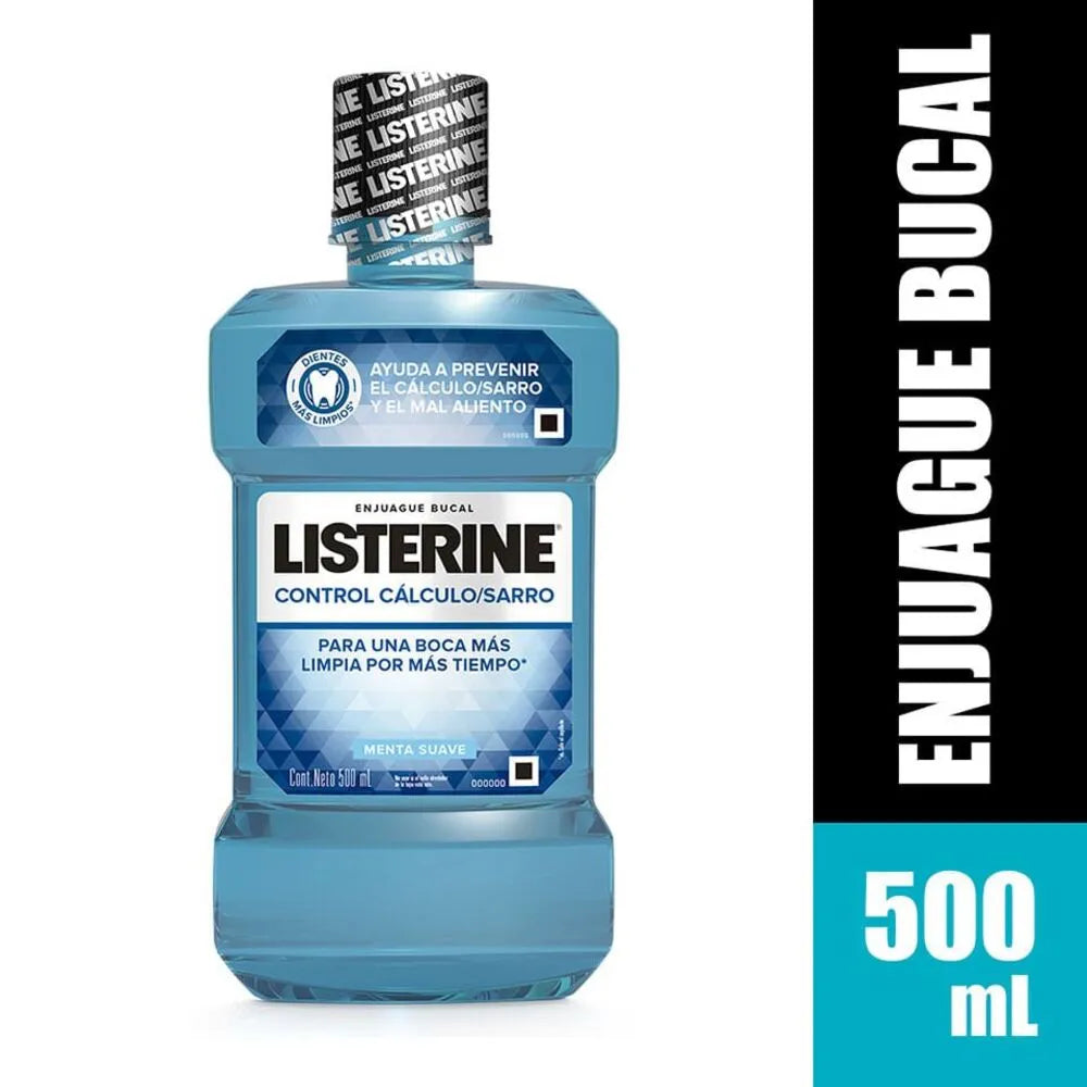 Listerine Control Cálculo Sarro Enjuague Bucal 500 ml.