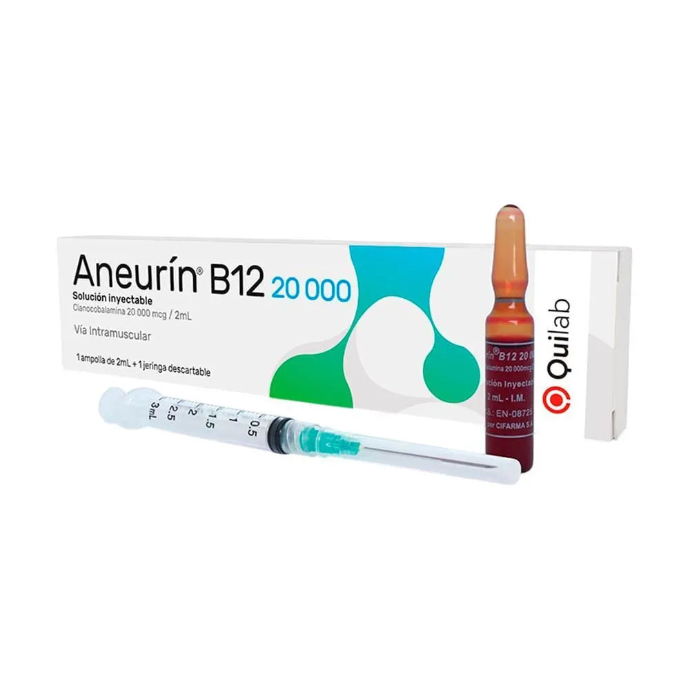 Aneurín B12 20000 mcg/2 ml Solución Inyectable
