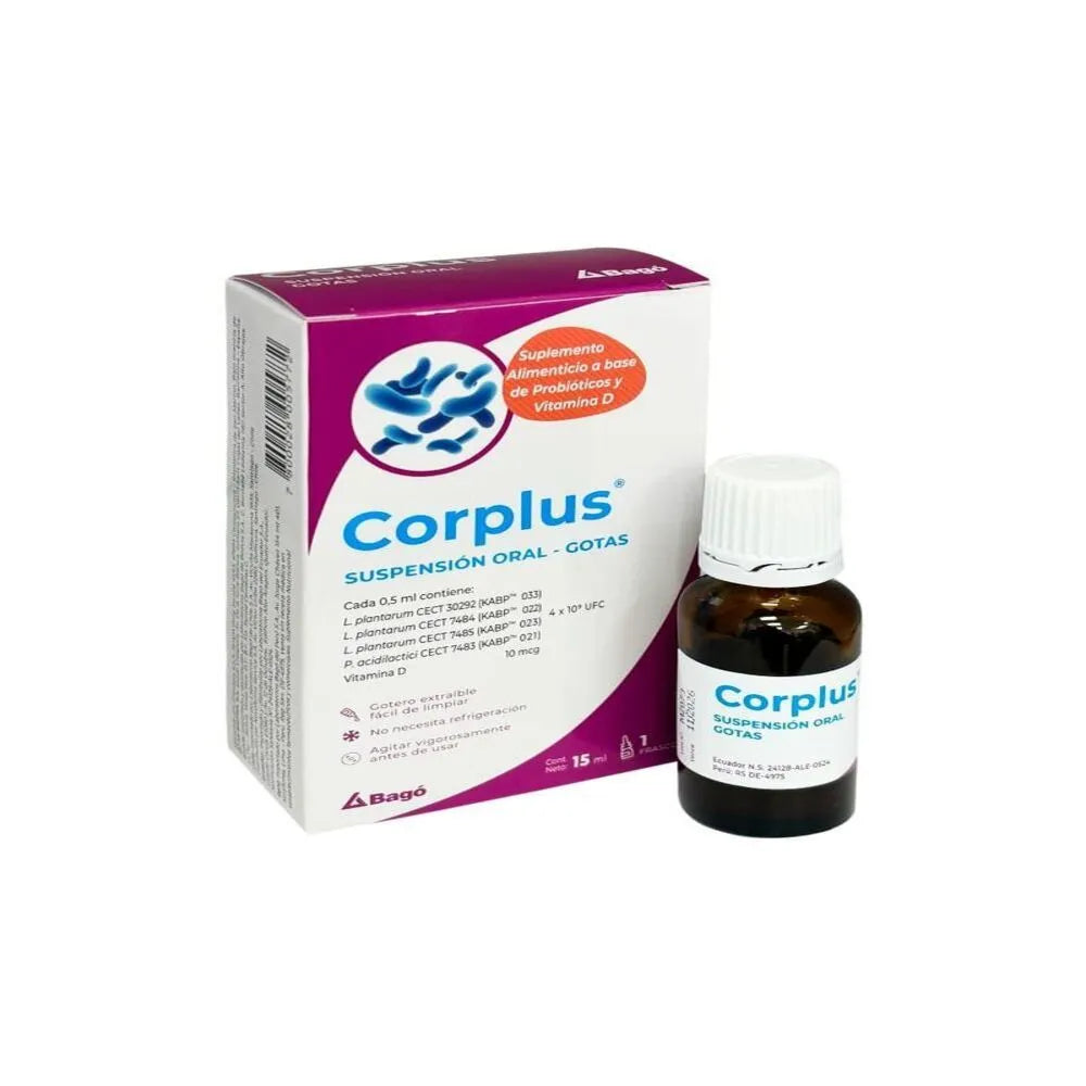 Corplus Suplemento Alimenticio Suspensión Oral en Gotas - Frasco 15 ml