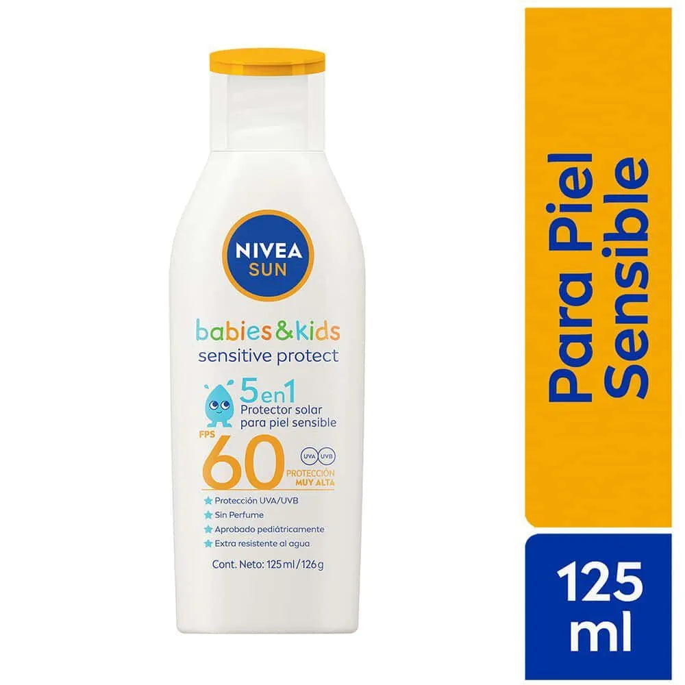 Protector Solar Nivea Sun Kids Pure & Sensitive Spf60 x 125 ml