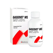 Gaseovet MS 800 mg + 60 mg/10 ml Suspensión Oral