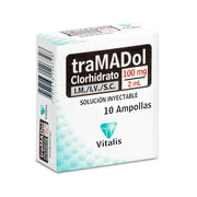 Solución Inyectable Tramadol 100 Mg/2 Ml Vitalis Caja X 10 Ampollas