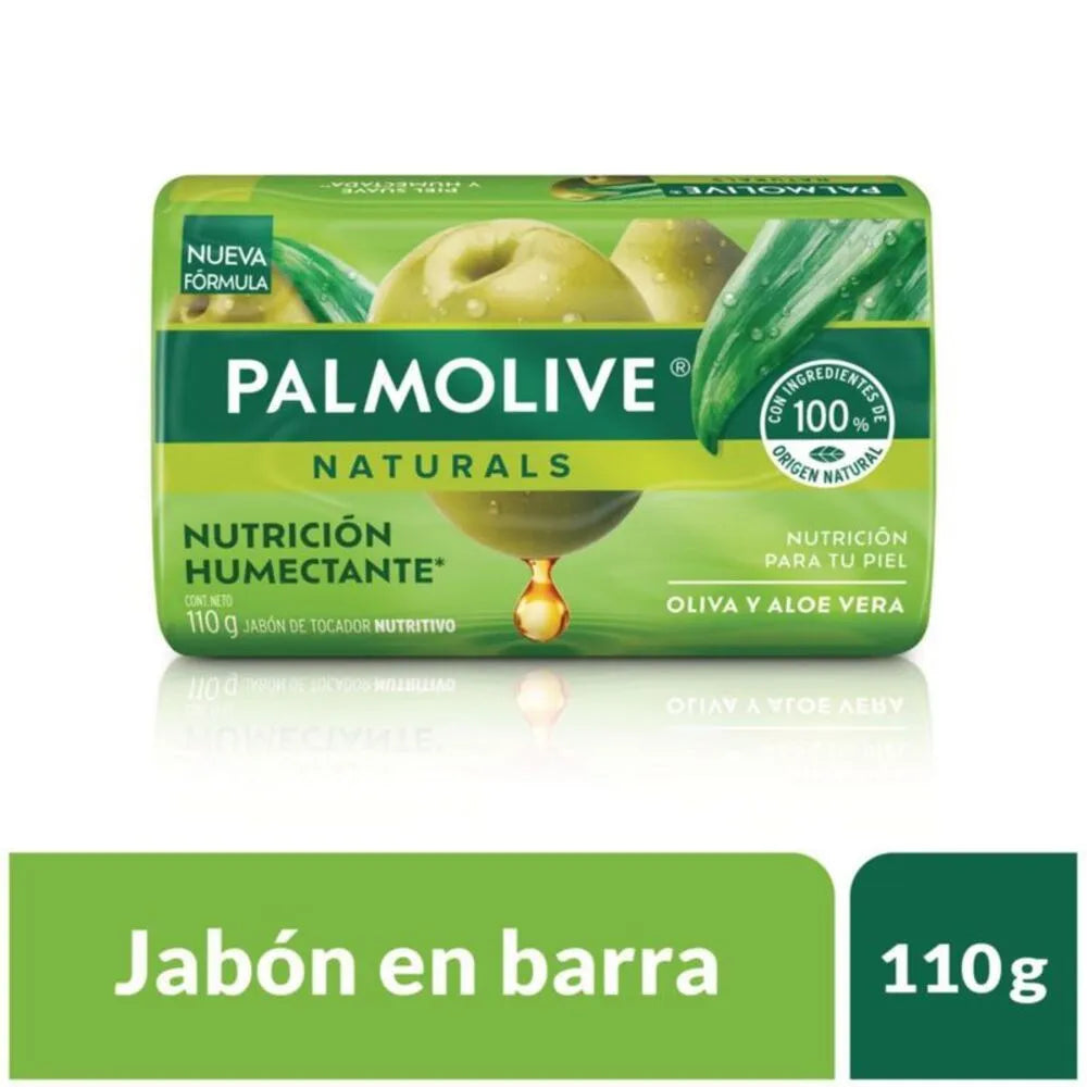 Jabón Palmolive Barra Oliva Aloe Empaque 110 g