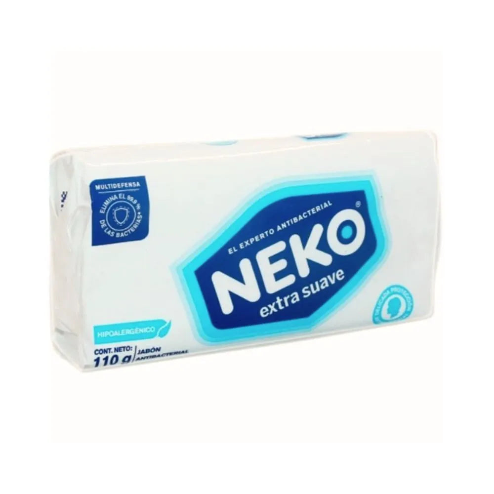 Jabón de Tocador NEKO Extra Suave Blanco Barra 110g