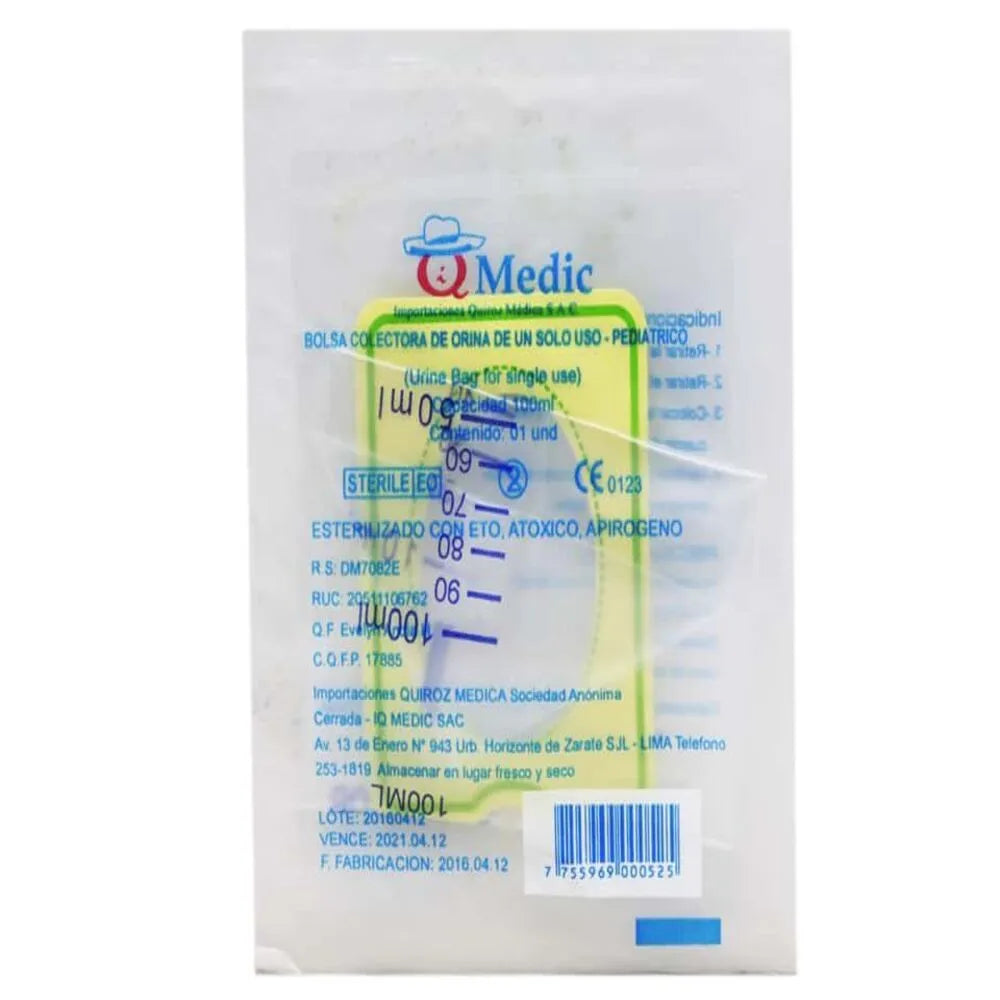 Bolsa Colectora de Orina Pediátrico - Bolsa 1 UN