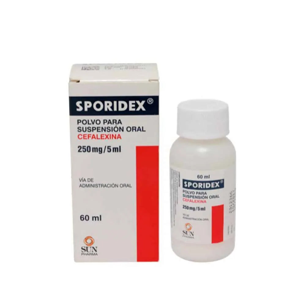 Sporidex 250mg/5mL Polvo para Suspensión Oral

