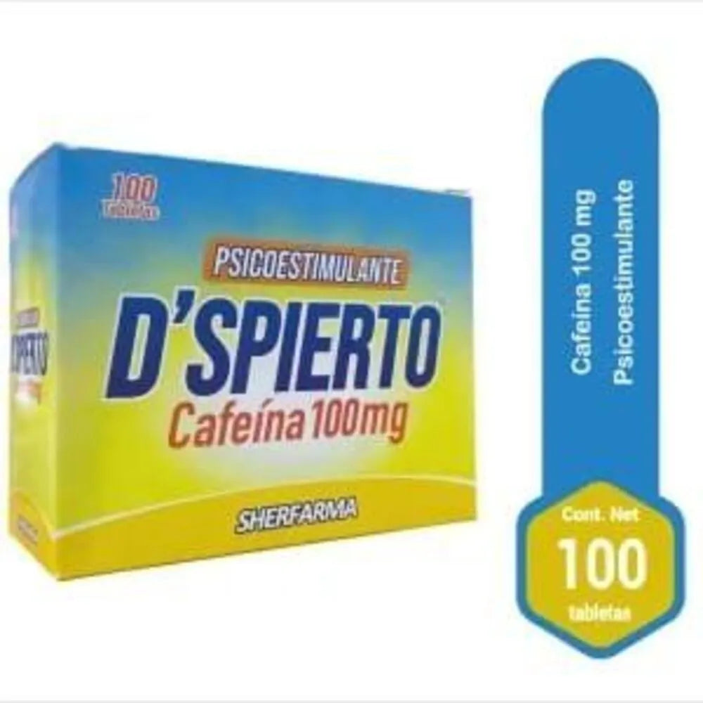 D`espierto 100mg (Cafeína) Tab