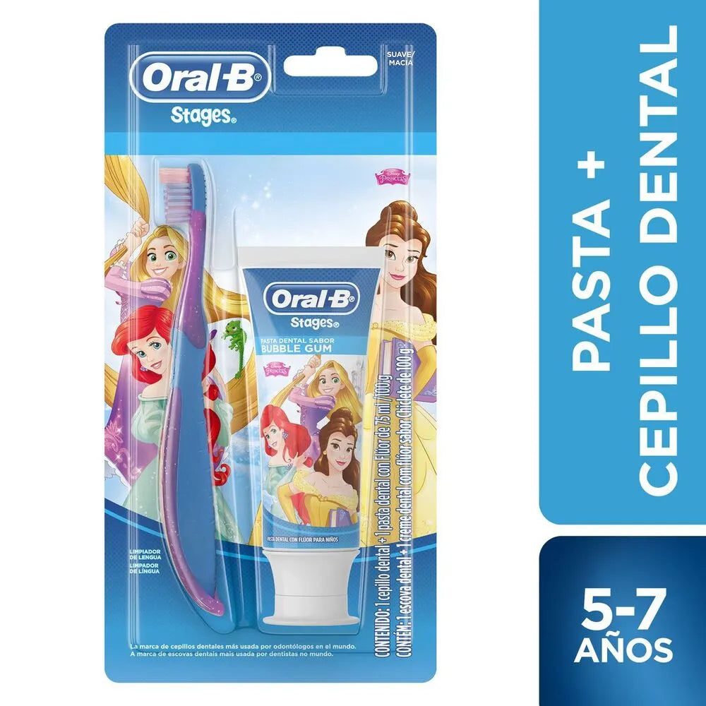 Pack Cepillo Dental Oral B Stages 3 + Crema Dental 75 mL