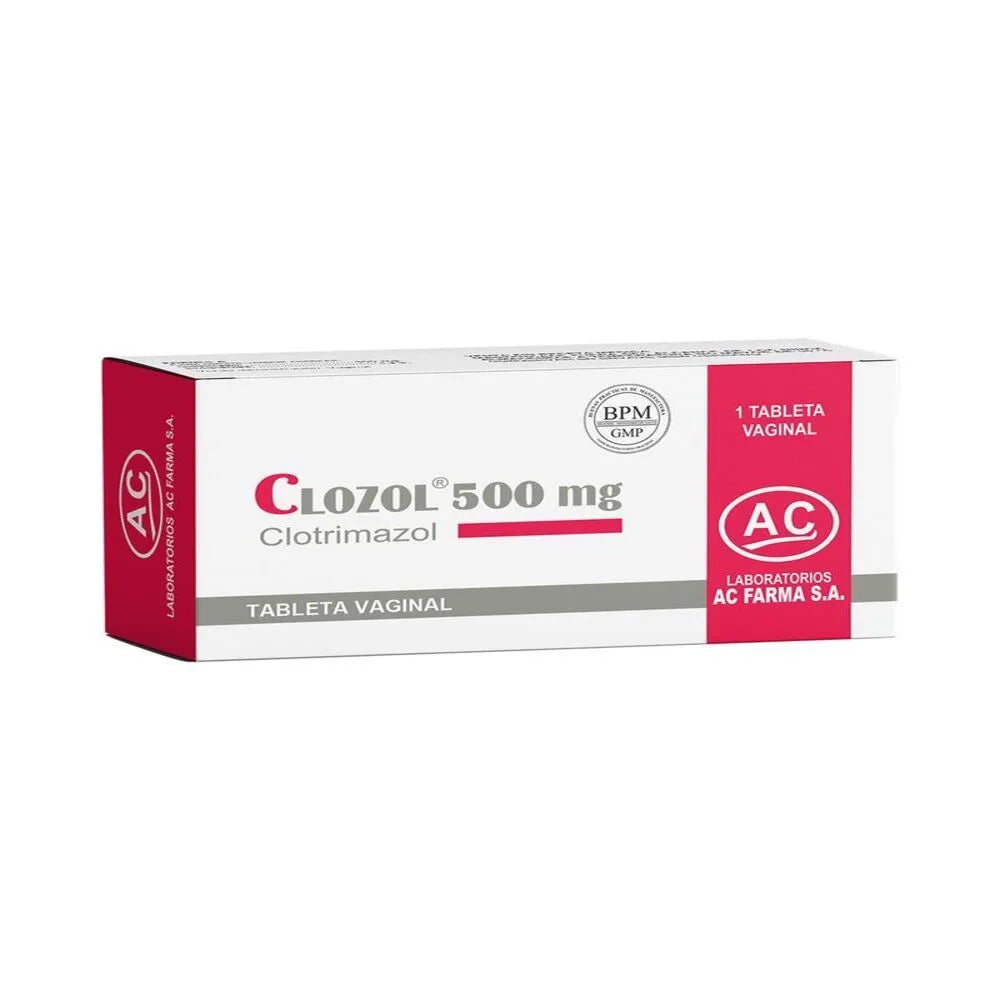 Clozol 500 mg Tableta Vaginal Caja 1 und