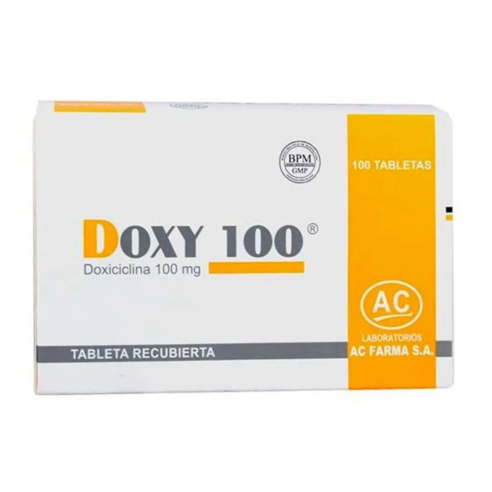 Doxy 100 mg Tabletas Recubiertas Caja 100 und