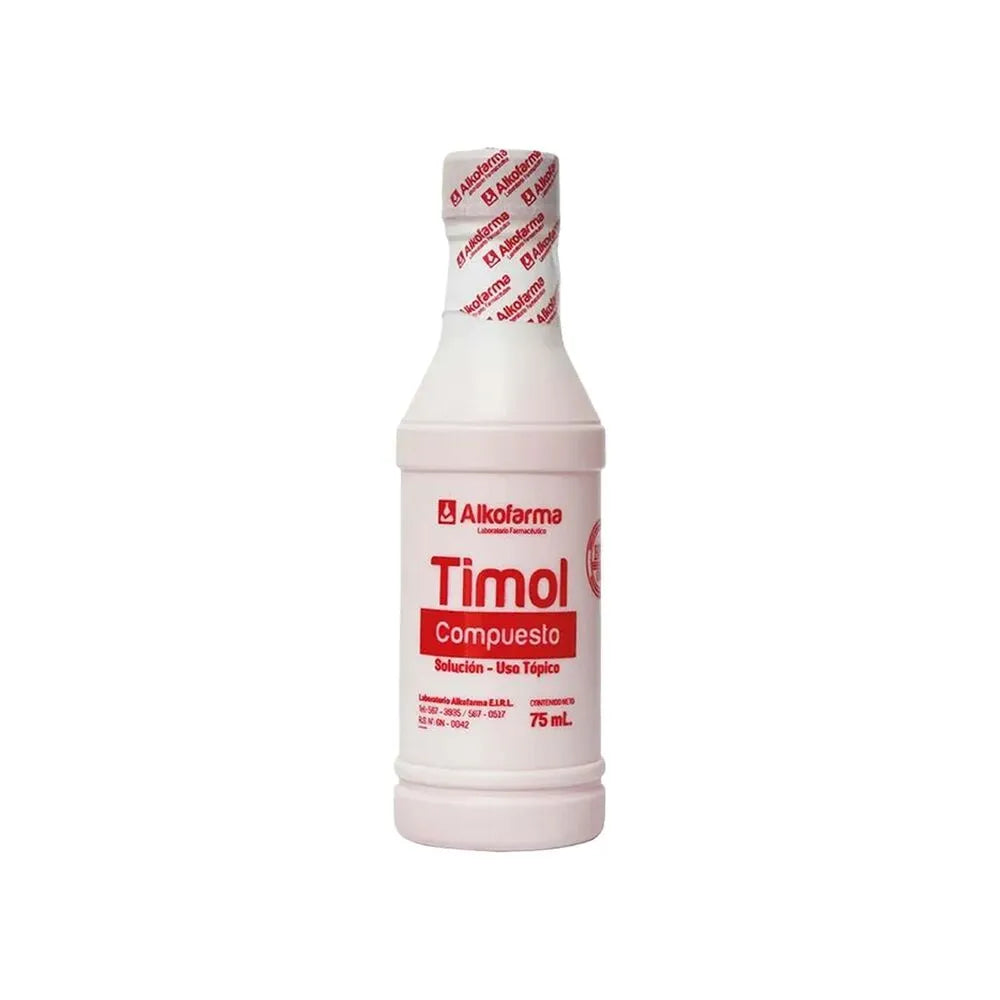 Alkofarma Timol Compuesto - Frasco 75 ml