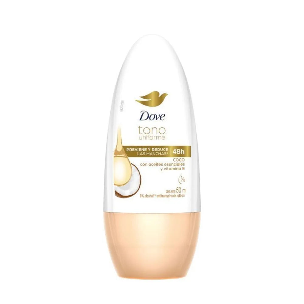 Desodorante En Roll On Dove Tono Coco – Frasco 50 ml