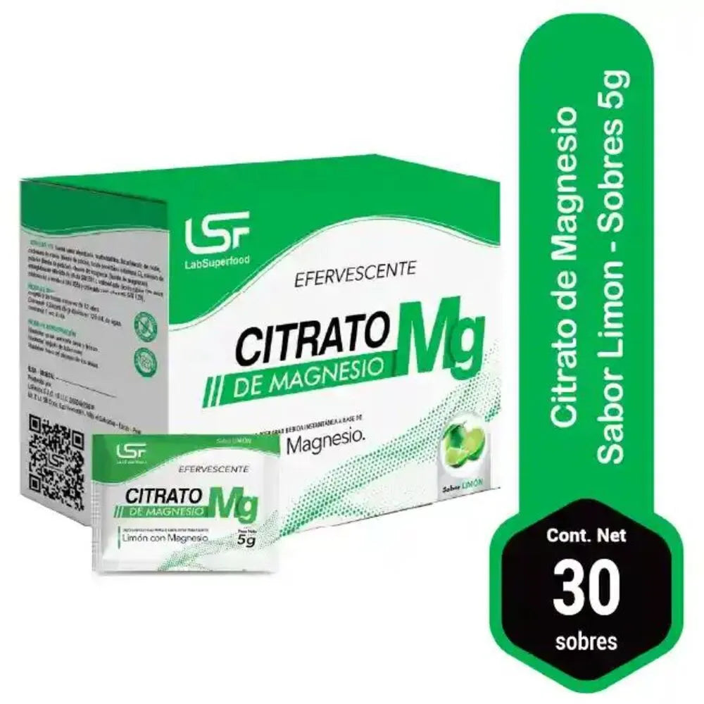 Citrato de Magnesio Sabor Limón x 30 sobres