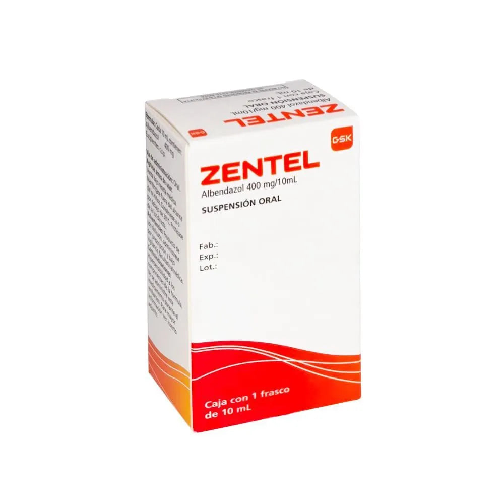 Zentel 400 mg/10 ml Suspensión Oral
