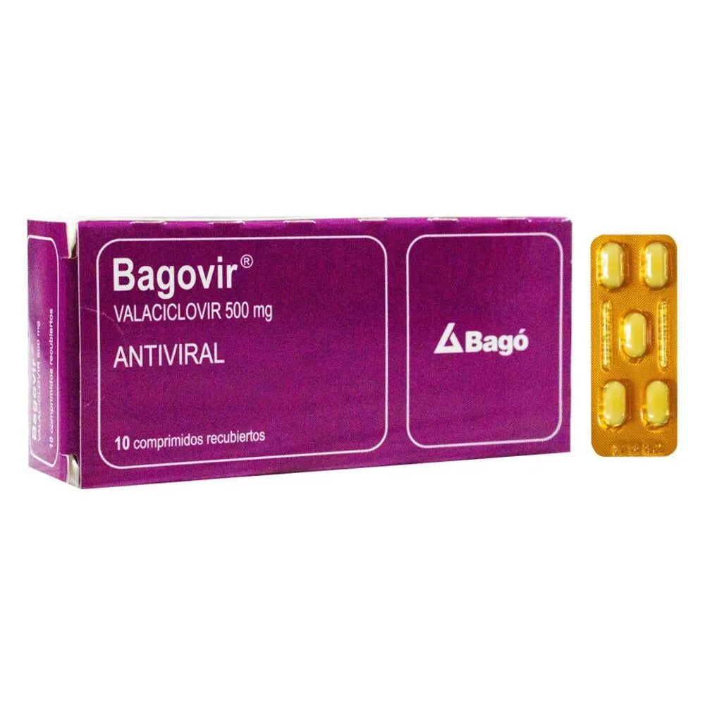 Bagovir 500 Mg Comprimidos Recubiertos - Caja 10 und