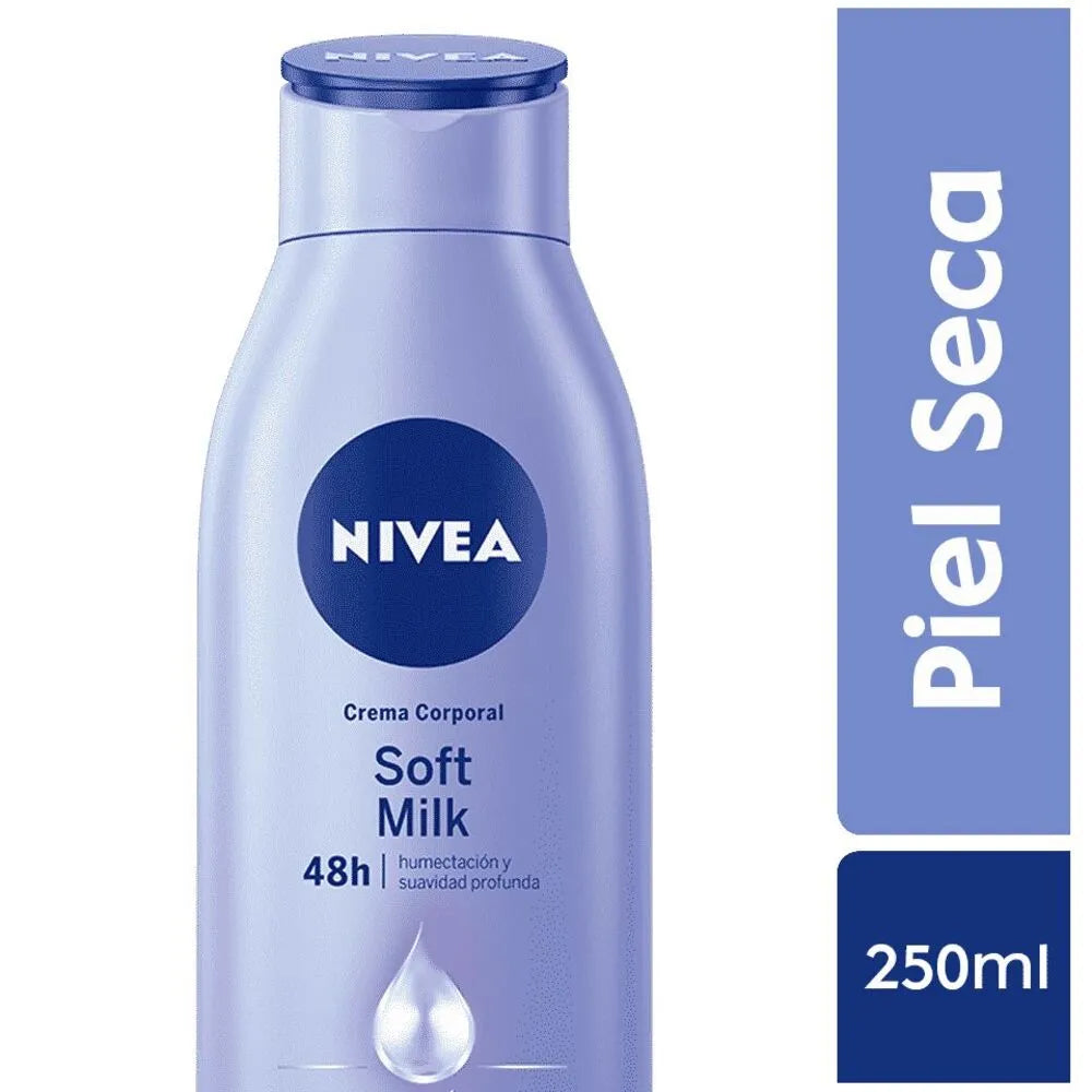 Crema Corporal Nivea Body Soft Milk Piel Seca Frasco 250ml