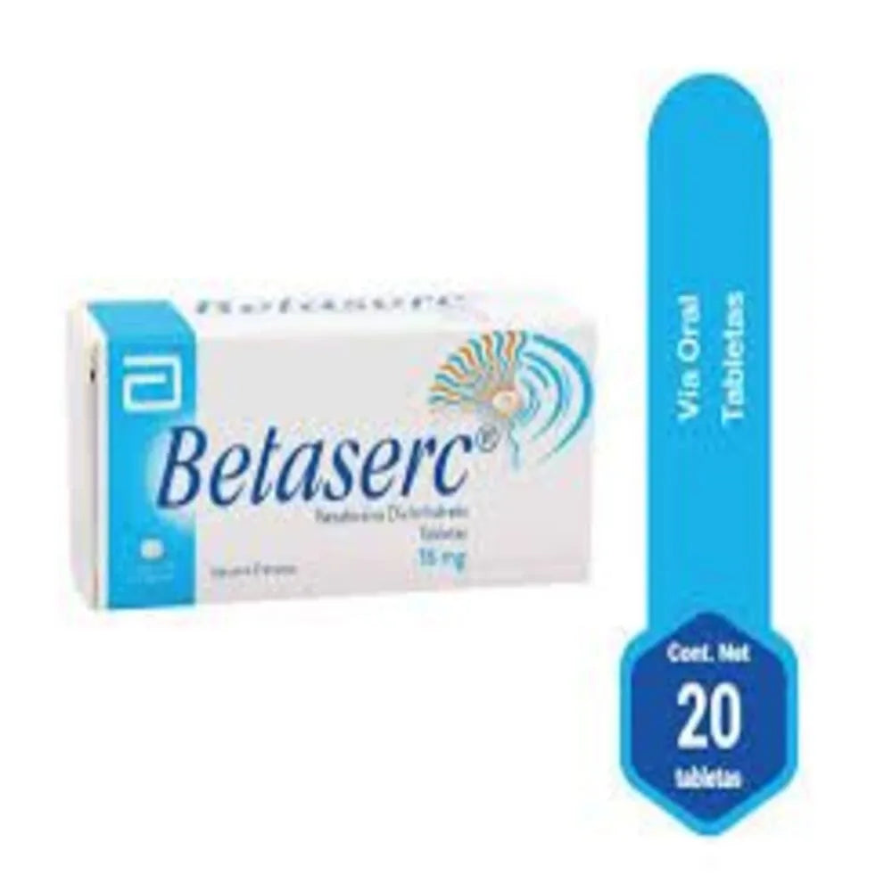 BETASERC 16 MG X 20 COMP