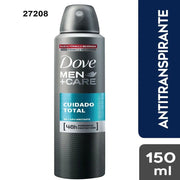 Deo Spray Dove Men Care Cuidado Total x 150 ml