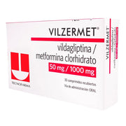 Vilzermet 50 mg + 1000 mg Comprimidos