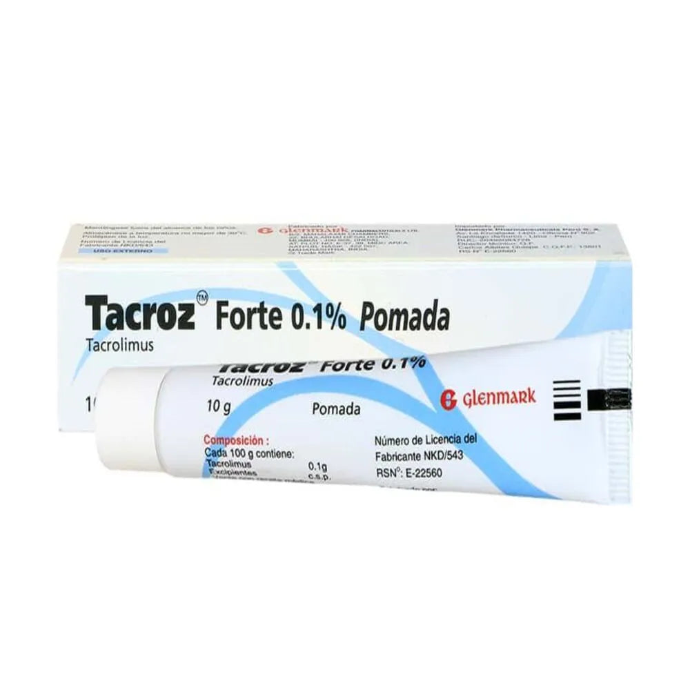 Tacroz Forte 0.1% Pomada Tópica - Tubo 10 G
