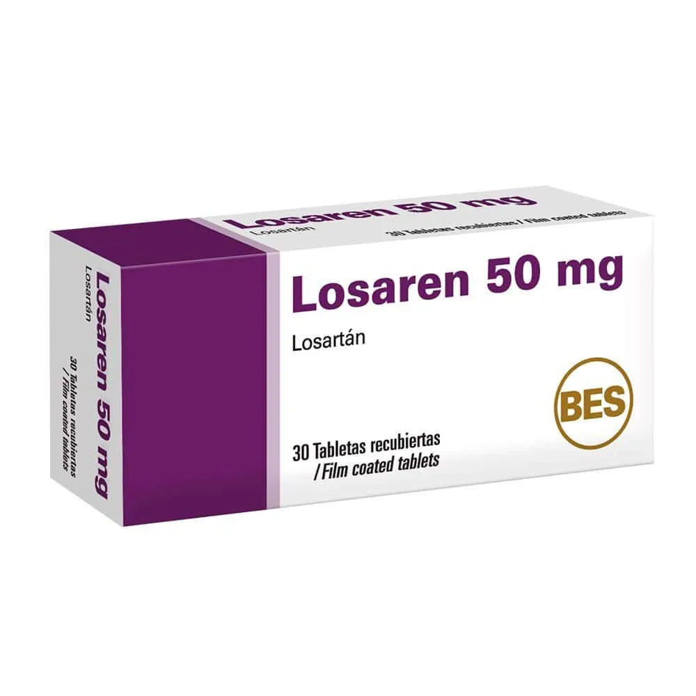 Losaren 50mg Tabletas Recubiertas