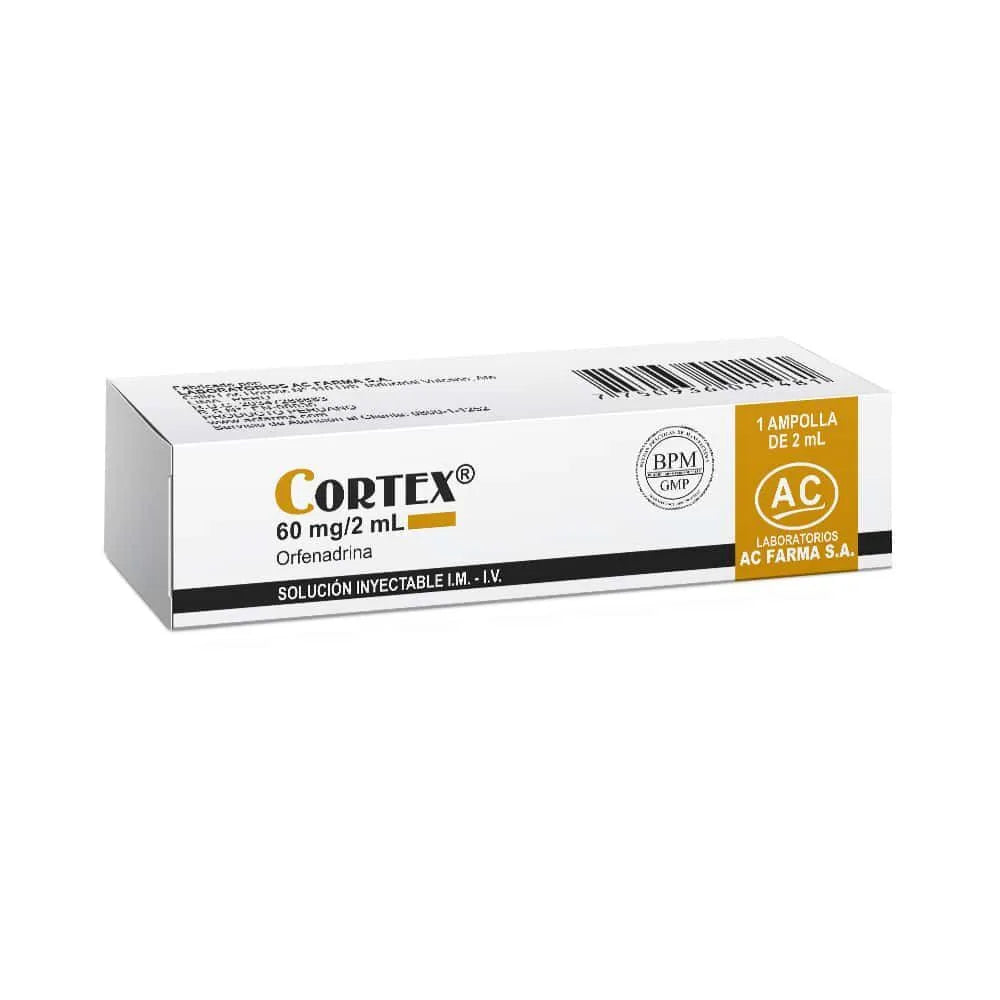 Cortex 60 mg / 2 ml Solución Inyectable Caja 1 und