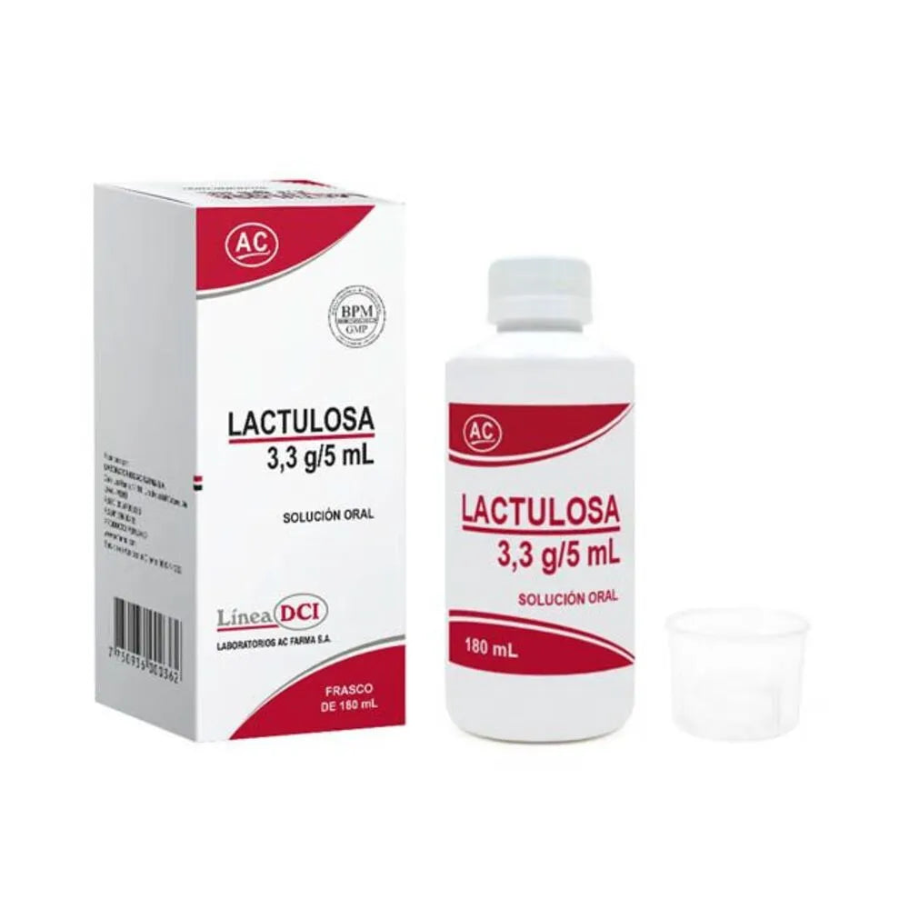 Lactulosa 3.3 mg/5 ml AC Solución Oral Frasco 180 ml