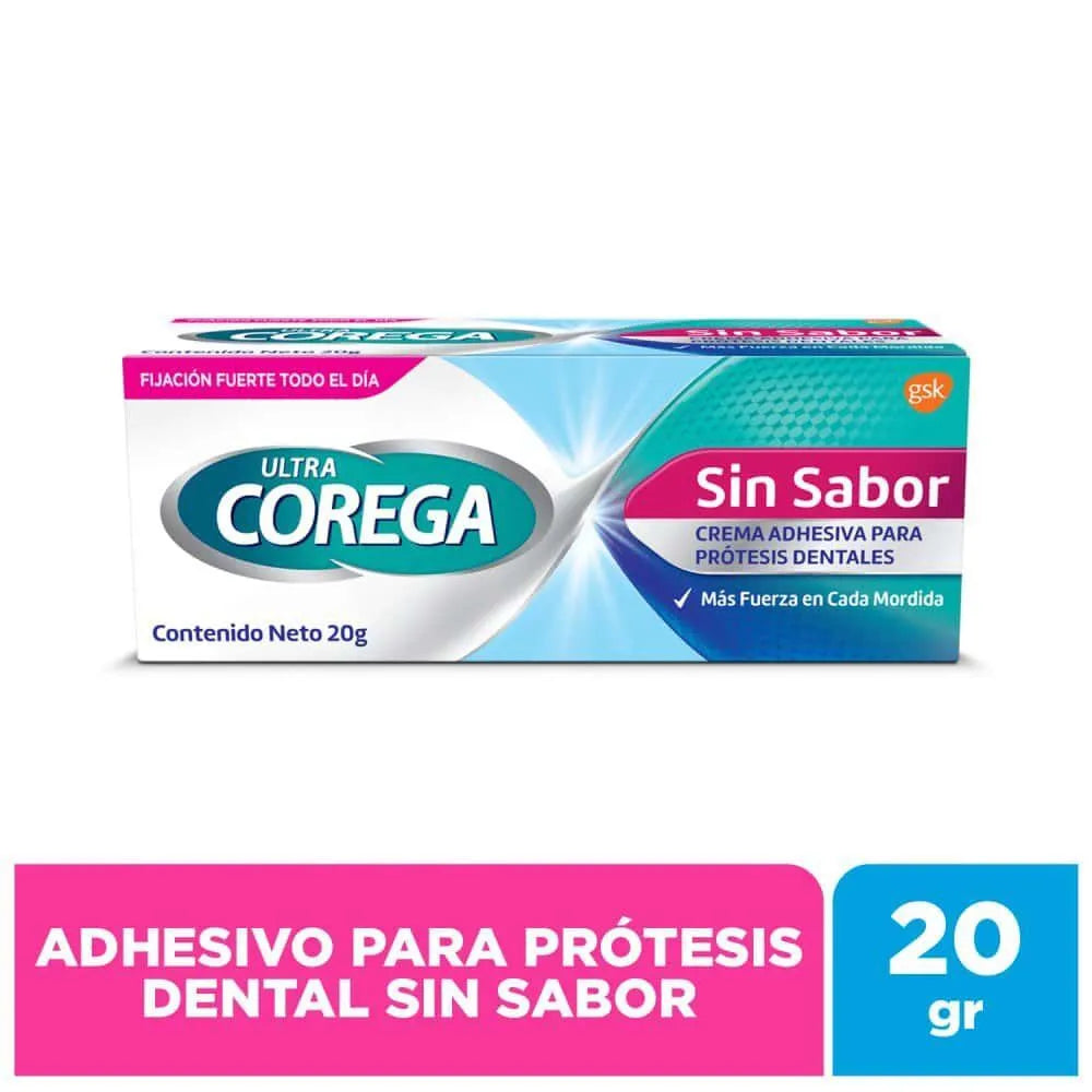 Crema Adhesiva Corega Ultra sin Sabor