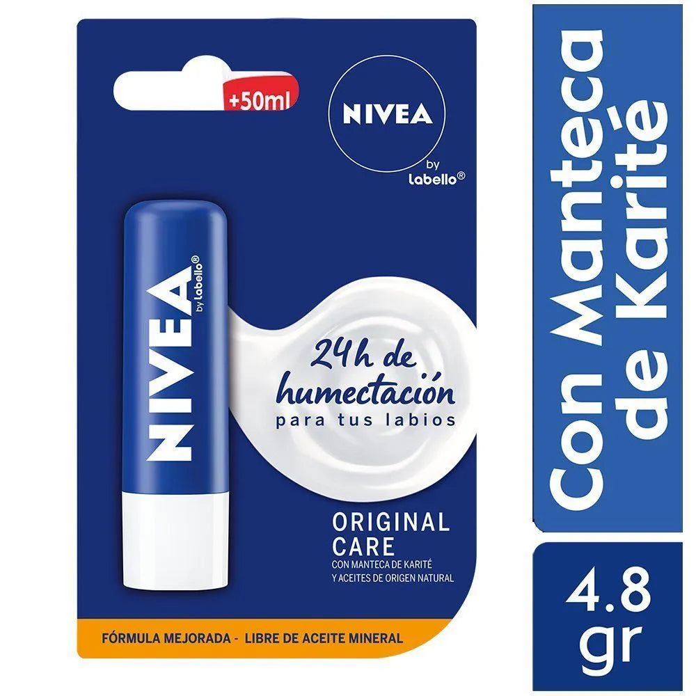 Protector Labial Nivea Original Care x 4.8 gr