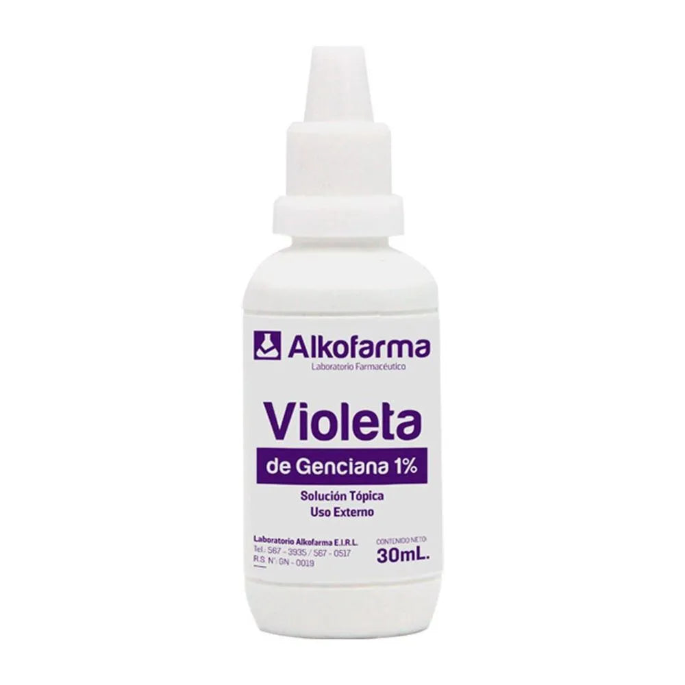 Alkofarma Violeta de Genciana 1% - Frasco 30 ml