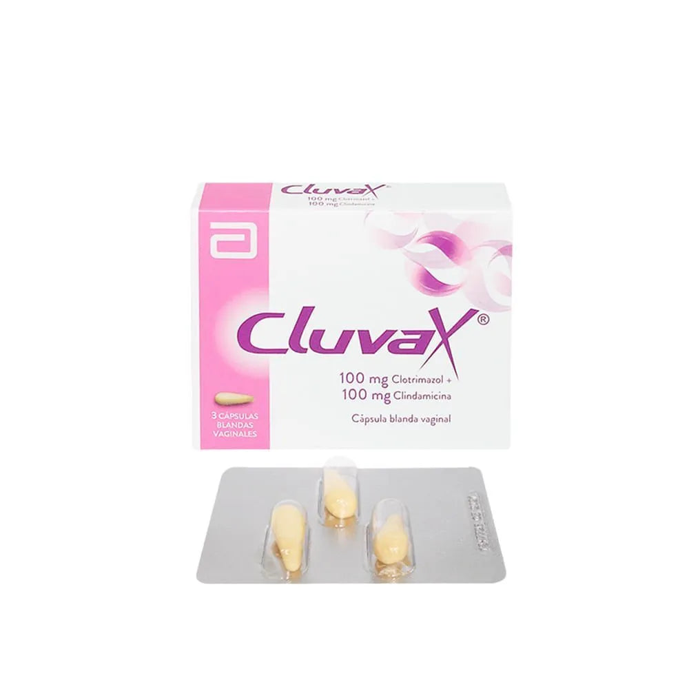 Cluvax 100 Mg + 100 Mg Cápsulas Vaginales - Caja 3 und