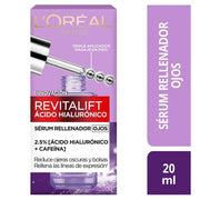 Sérum Contorno de Ojos L'Oréal Paris Revitalift Ácido Hialurónico – Pote 20 ml