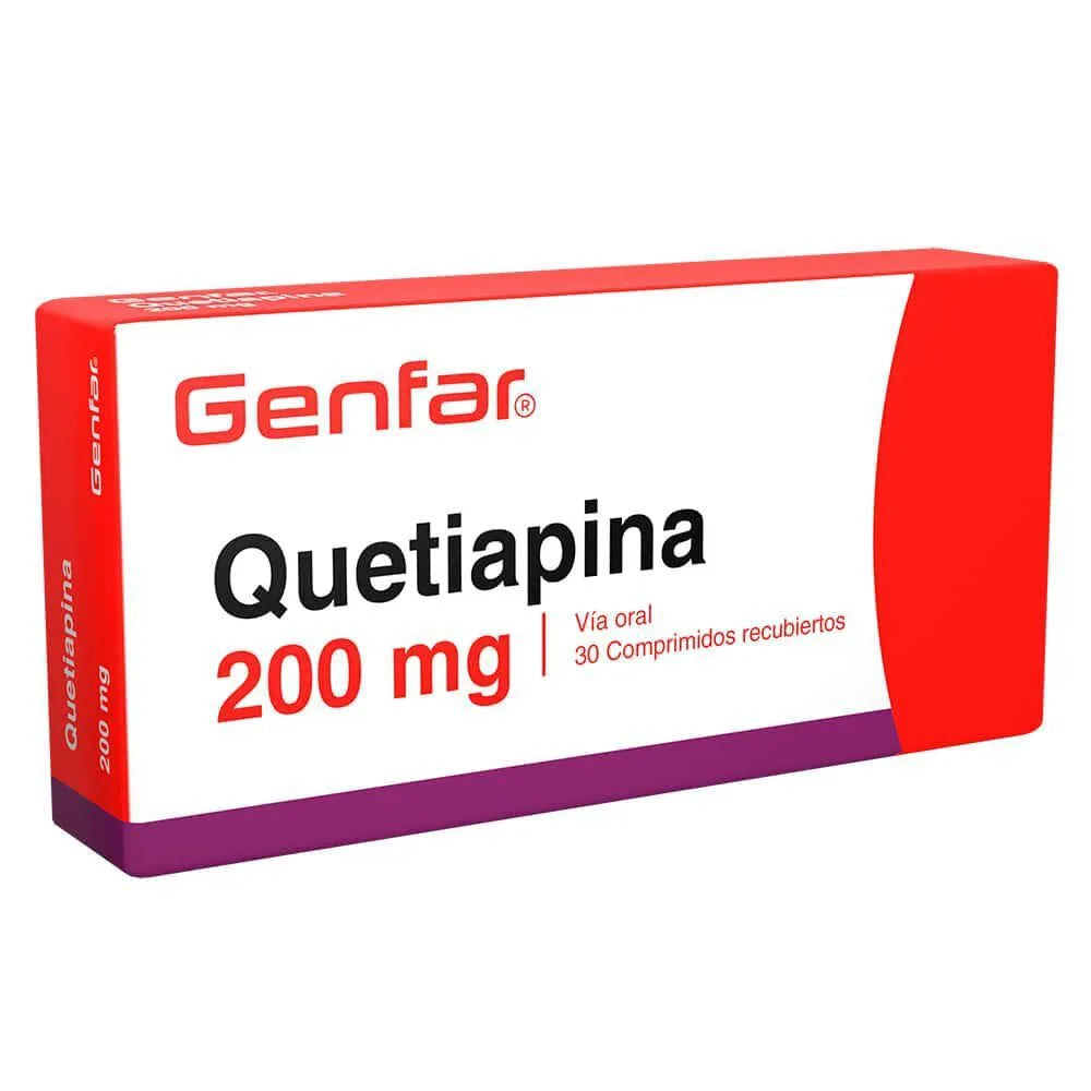 Quetiapina 200mg Comprimido Recubierto