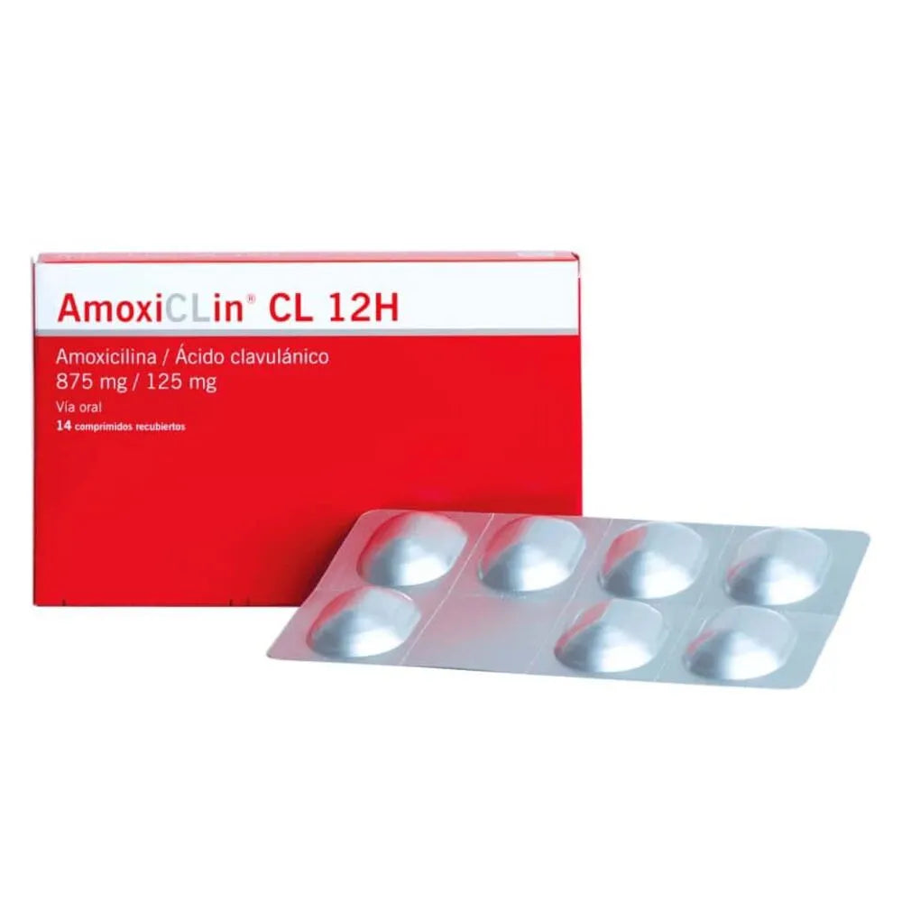 AmoxiCLin CL 12H Tabletas Recubiertas
