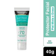 Protector Solar Facial Neutrogena Sun Fresh Piel Mixta/Grasa FPS70 40 g