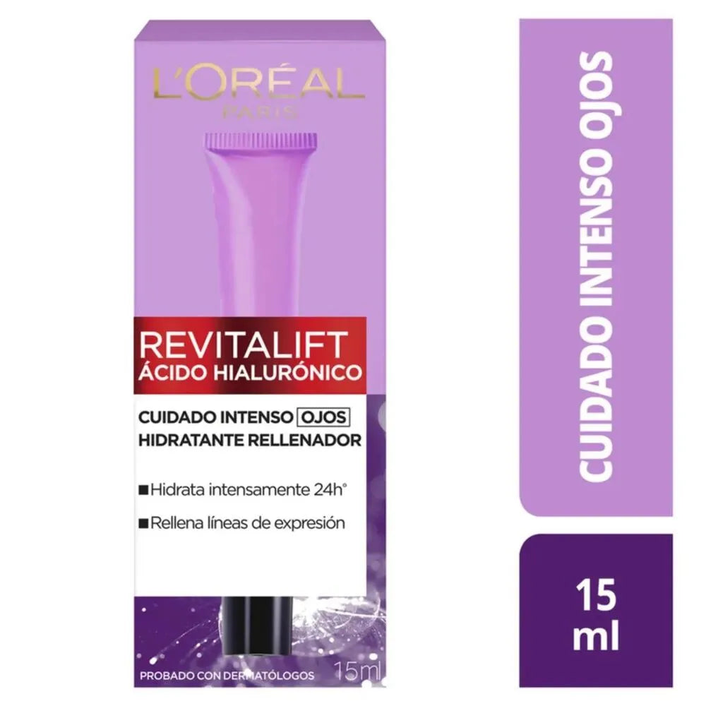Contorno Ojos Hidratante L'oréal París Revitalift Acido Hialuronico 15ml