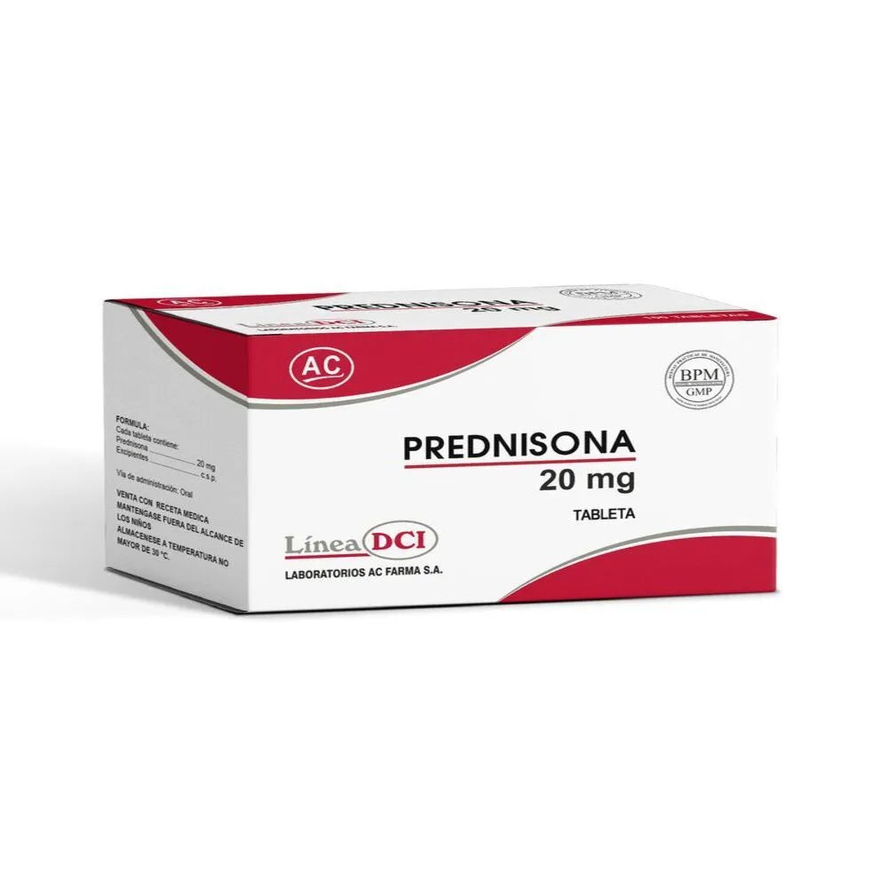 Prednisona 20 mg AC Tabletas 