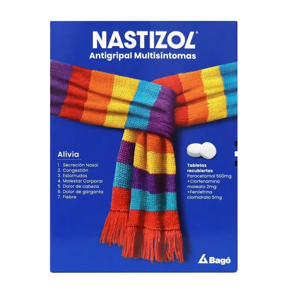 Nastizol Antigripal Multisíntomas Tableta Recubierta - Caja x 50